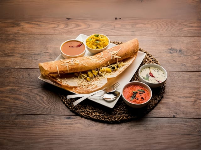 Cheese Paneer Dosa.
