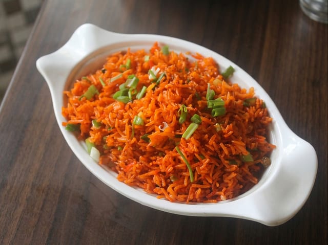 Schezwan Veg Fried Rice.